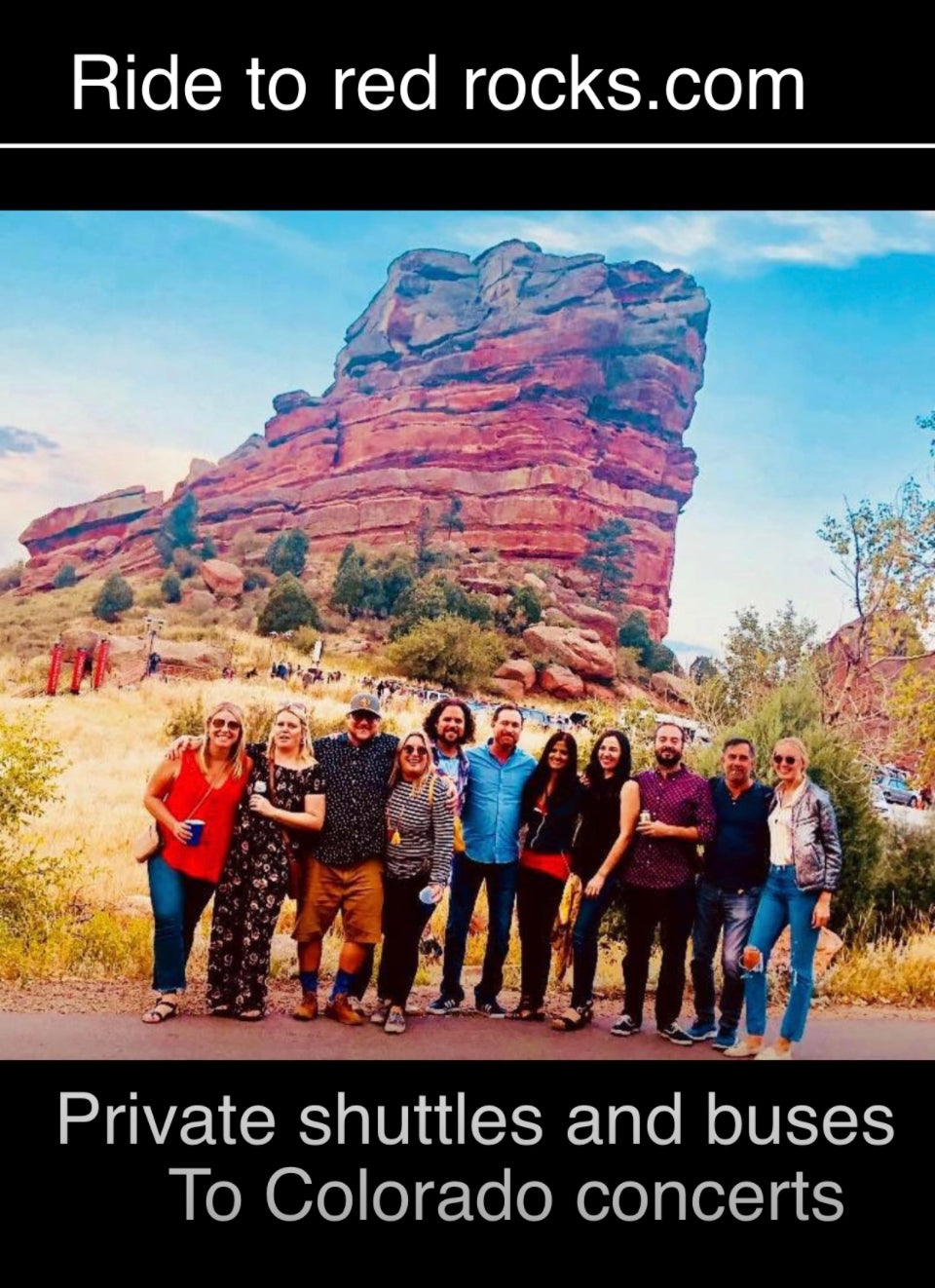 Red Rocks Roundtrip Transportation With Tailgate – RIDER TO RED ROCKS
